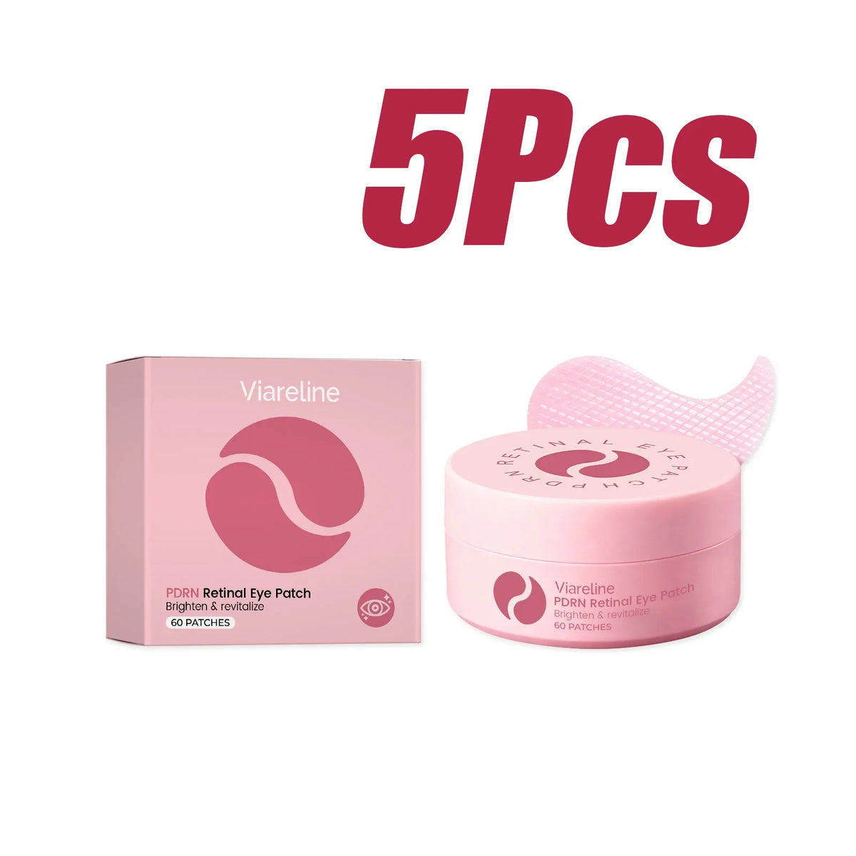 Retinol Hydrogel Eye Patches – Brightening Under-Eye Mask Hydrogel Eye Patches Qme 5 x 60pcs Boxed