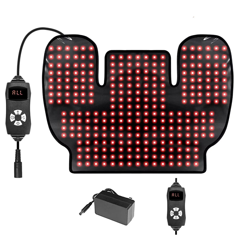 Red Light Therapy Pad 660nm 850nm – Back & Shoulder Cushion Red Light Therapy Pad Qst UK PLUG