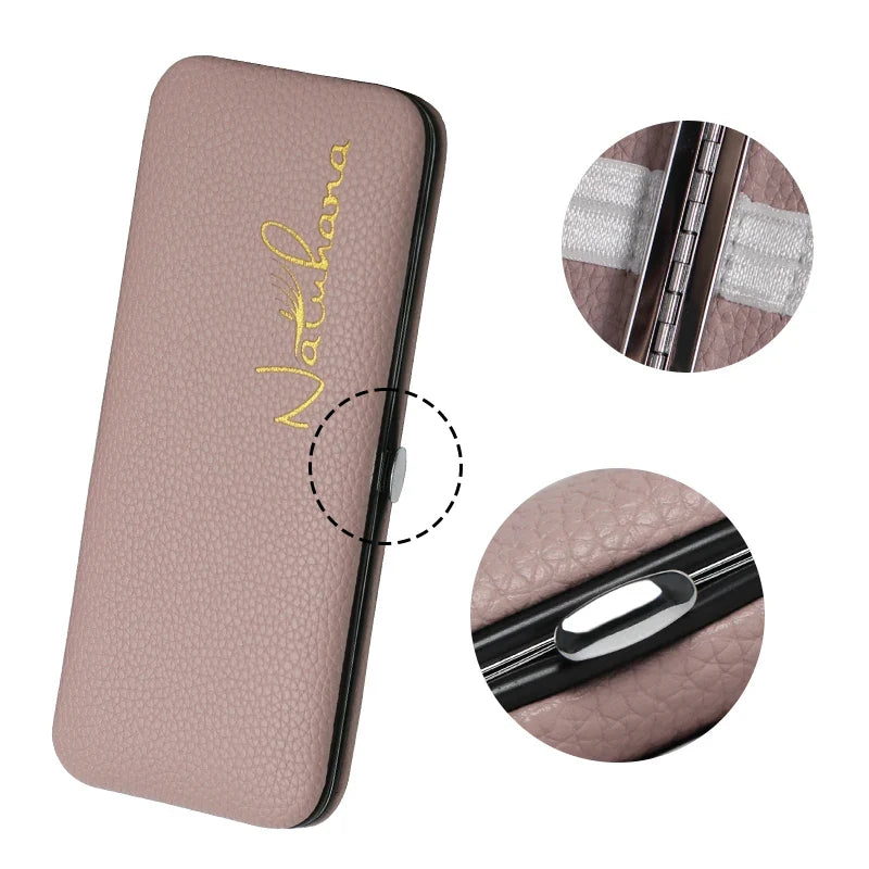 NATUHANA Eyelash Tweezer Case – PU Leather Protection Box Tweezer Storage Case Qme