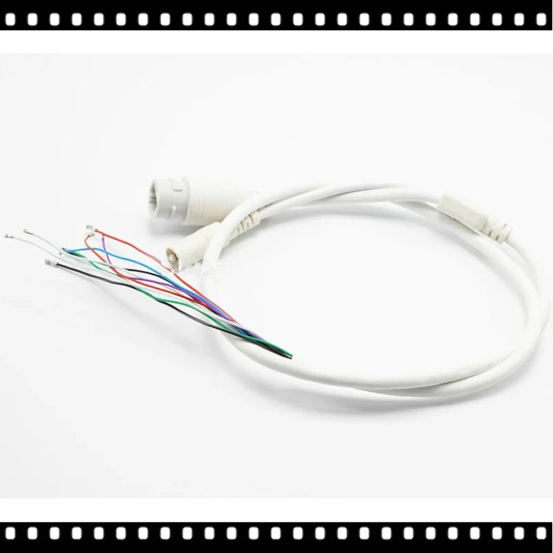 9-Pin IP Camera Network Cable Pigtail PoE RJ45 DC12V Kit Camera Cable Pigtail Qme