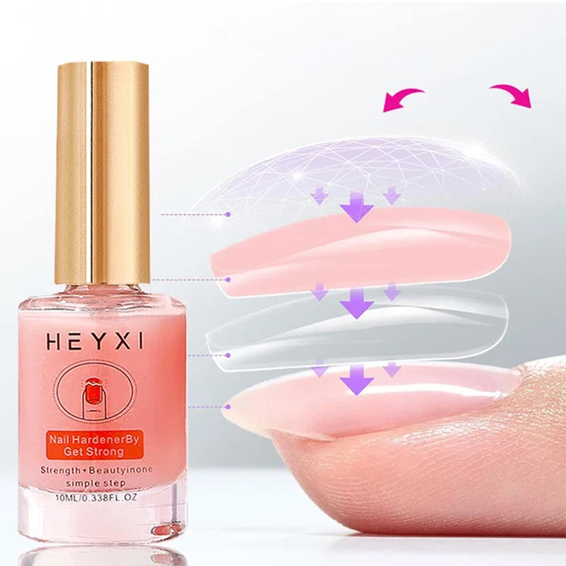 Natural Pink Nail Polish Hardener – Lasting Luster & Smooth Finish Nail Polish Hardener Qme