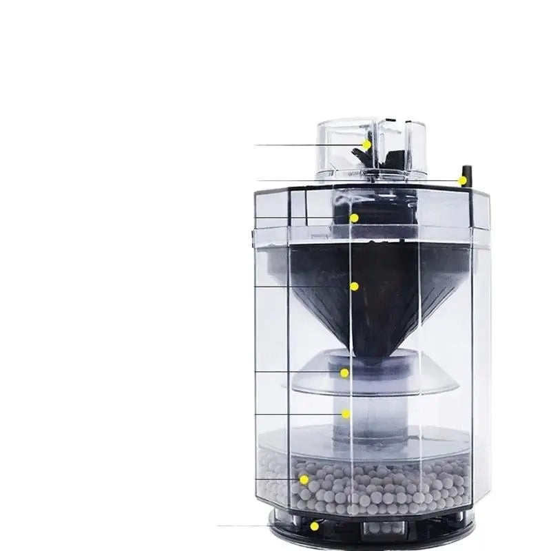 Pneumatic Fish Tank Filter 3-Blade Wheel | Aquarium Water Purifier Aquarium Filter Qst