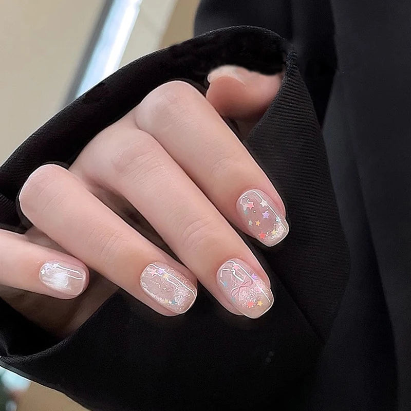 Macaron Star Nail Glitter Sequins – DIY Nail Art Charm Decorations Nail Art Sequins Qst