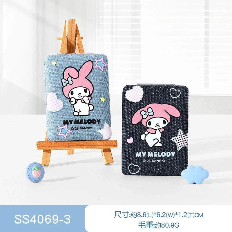 Hello Kitty Kuromi Compact Travel Makeup Mirror – 8 Colors Compact Travel Mirror Qme 2 Random Single