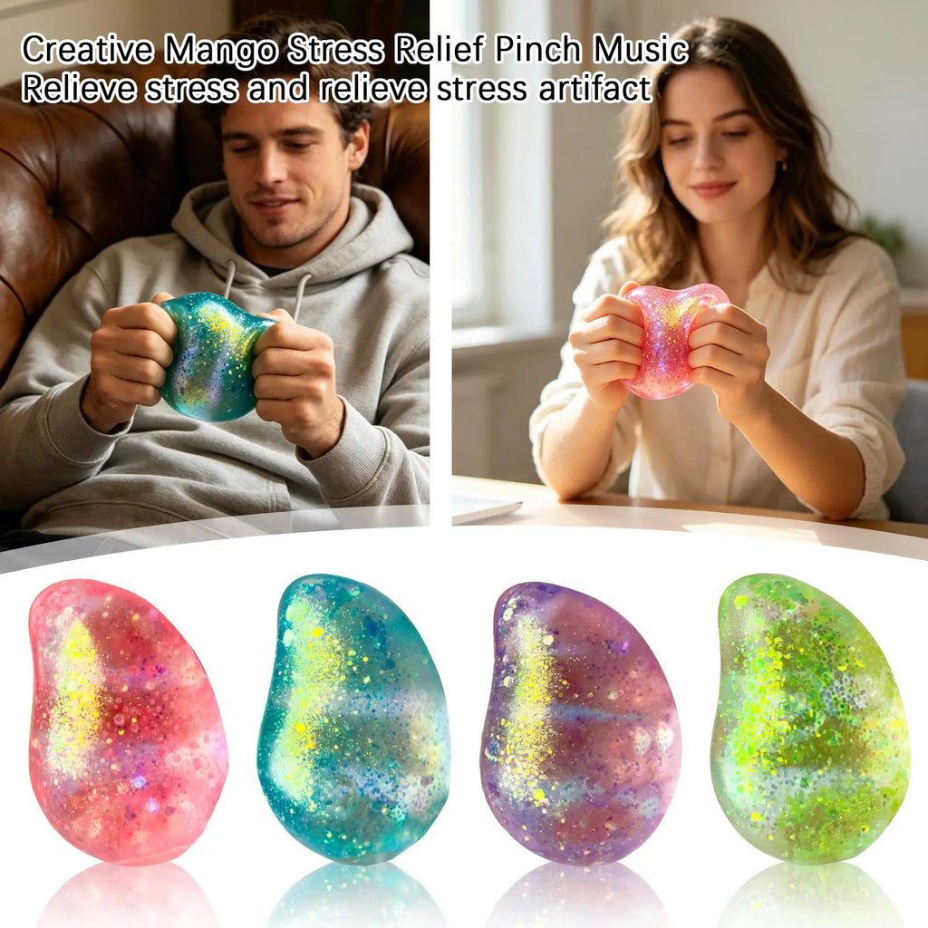 Mango Slow-Rising Squish Fidget Toy – ASMR Sensory Ball Squishy Fidget Toy Qme