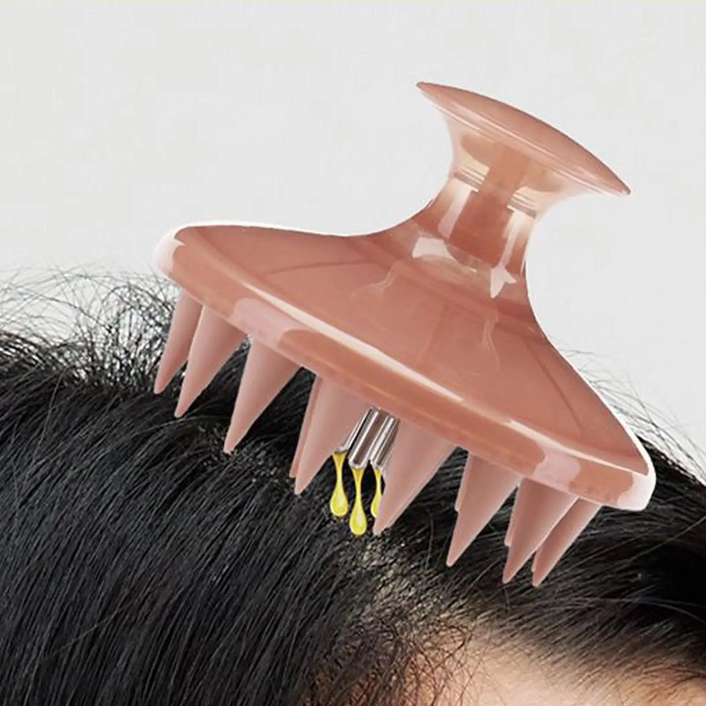 Silicone Scalp Massager Shampoo Brush – Bath Hair Tool Scalp Massager Brush Qme