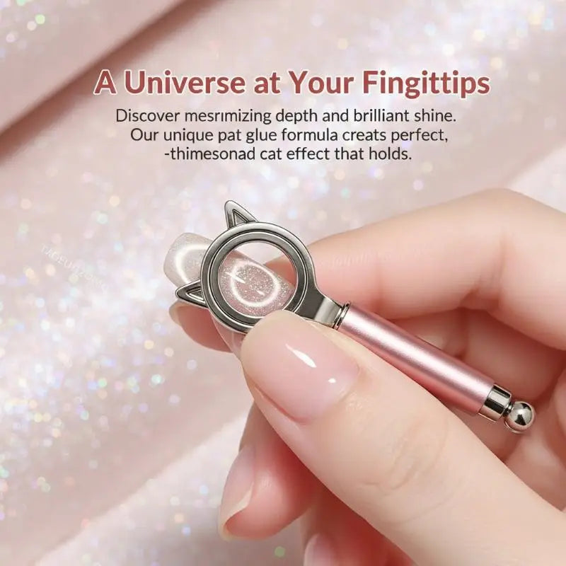 Cat Eye Nail Magnet Tool – 3-Second Black Hole Effect | Qme Nail Art Magnet Tool Qme