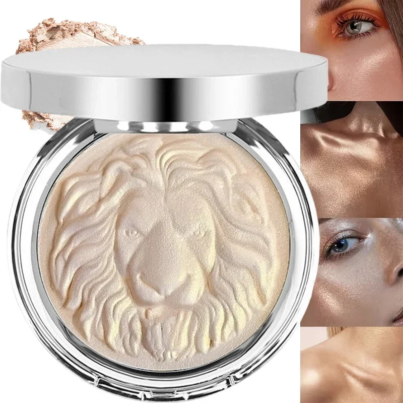 Qme 3-Shade Face Highlighter Palette – Waterproof Natural Glow Face Highlighter Palette Qme
