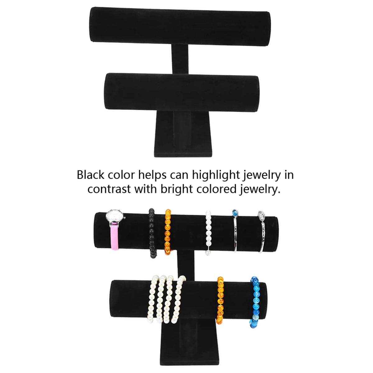 Jewelry T-Bar Display Stand for Necklaces, Bracelets & Watches Jewelry Display Stand Qme
