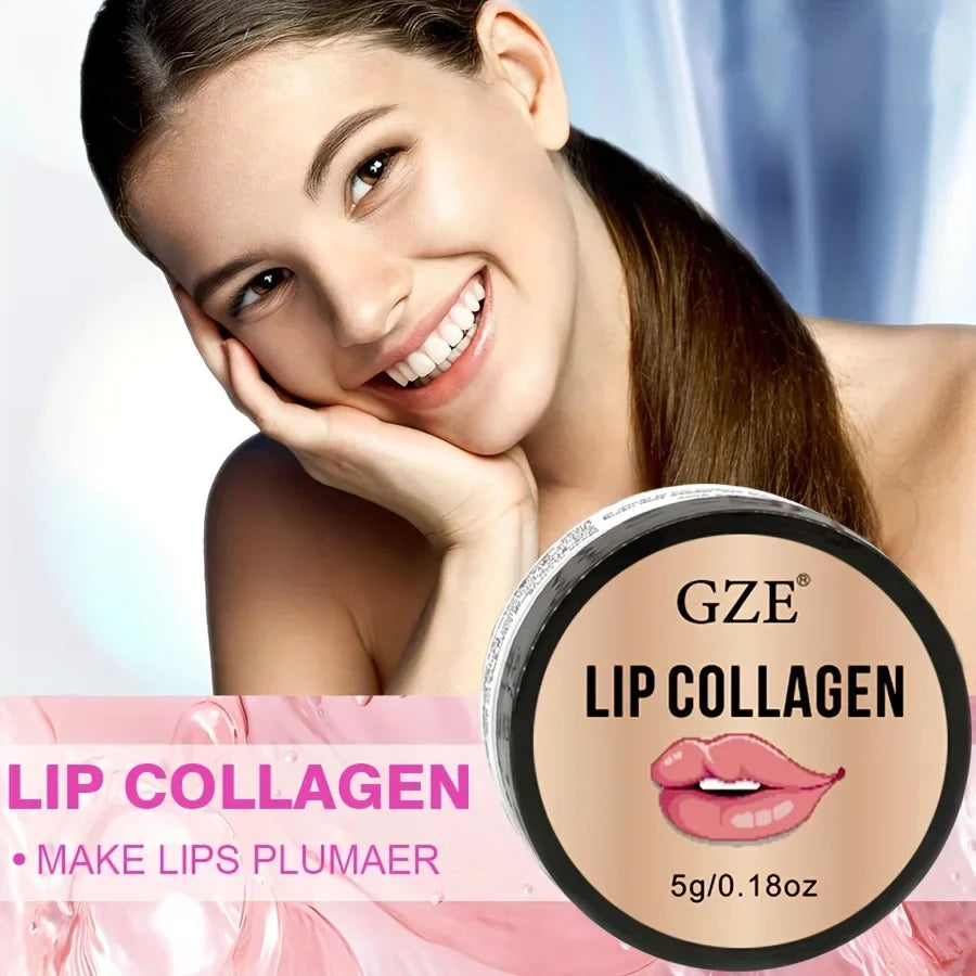 GZE Lip Sleeping Mask – Collagen, Coconut & Castor Oil Overnight Lip Mask Qme