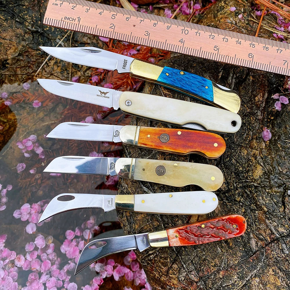 Z.QIAN W135HS Bone Handle Multi-Blade Slip Joint Pocket Knife Folding Pocket Knife Qst
