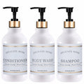 Soap Dispenser Pump with Labels – Kitchen Sink Countertop Decor Soap Dispenser Set Qme G