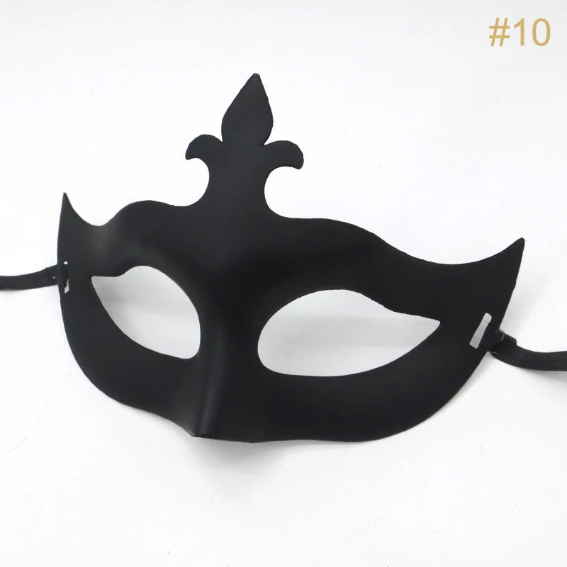 Vintage Masquerade Half Face Mask – Halloween & Party Costume Costume Mask Qst N10