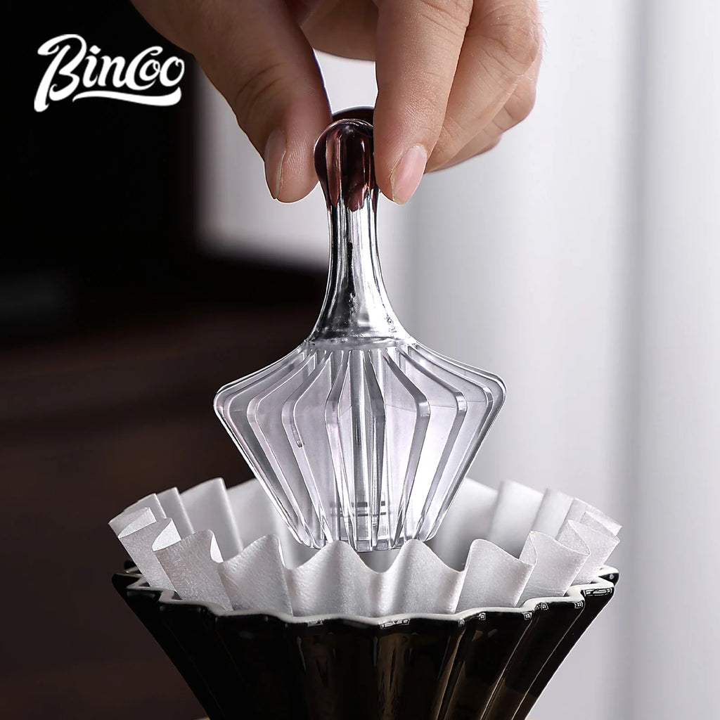 Bincoo Pour Over Coffee Filter Press Tool – Cone Shape Fit Coffee Filter Tool Qst