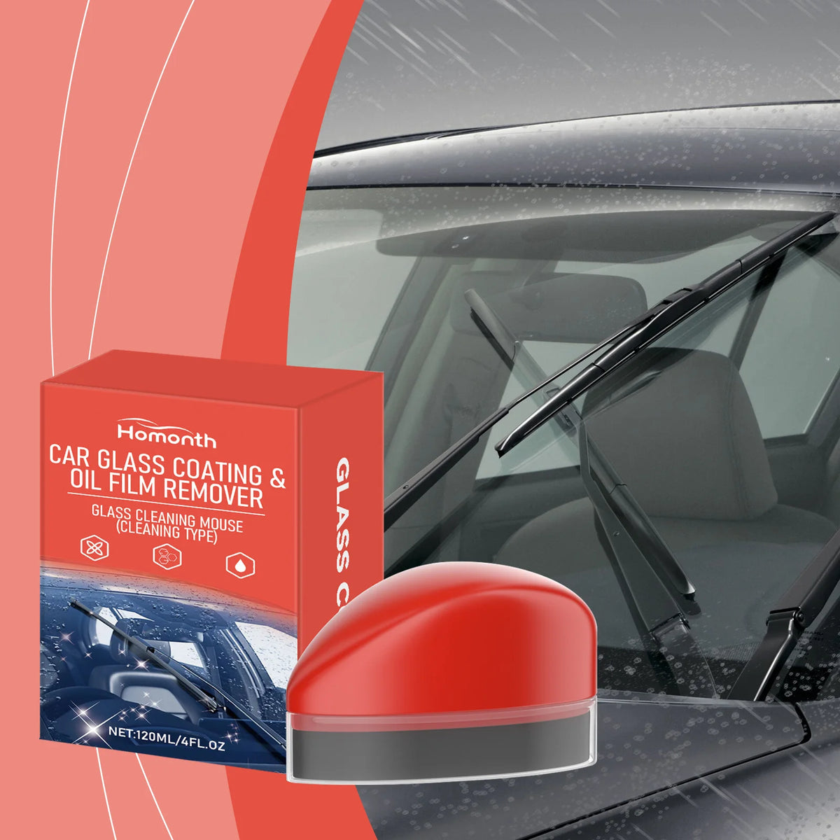 Car Windshield Glass Coating & Oil Film Cleaner Glass Coating Cleaner Qst