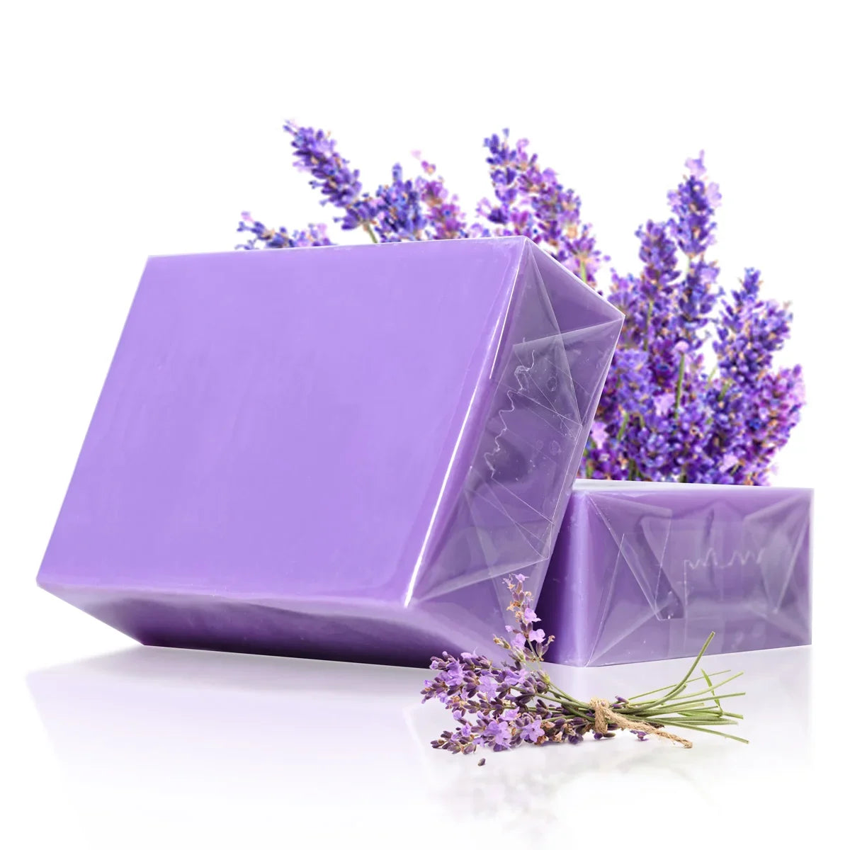 Natural Organic Lavender Essential Oil Handmade Soap Bar Handmade Bar Soap Qme
