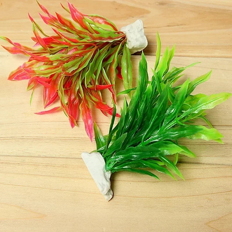 Non-Toxic Artificial Aquatic Grass Plant for Aquarium Decor Aquarium Decor Plant Qme