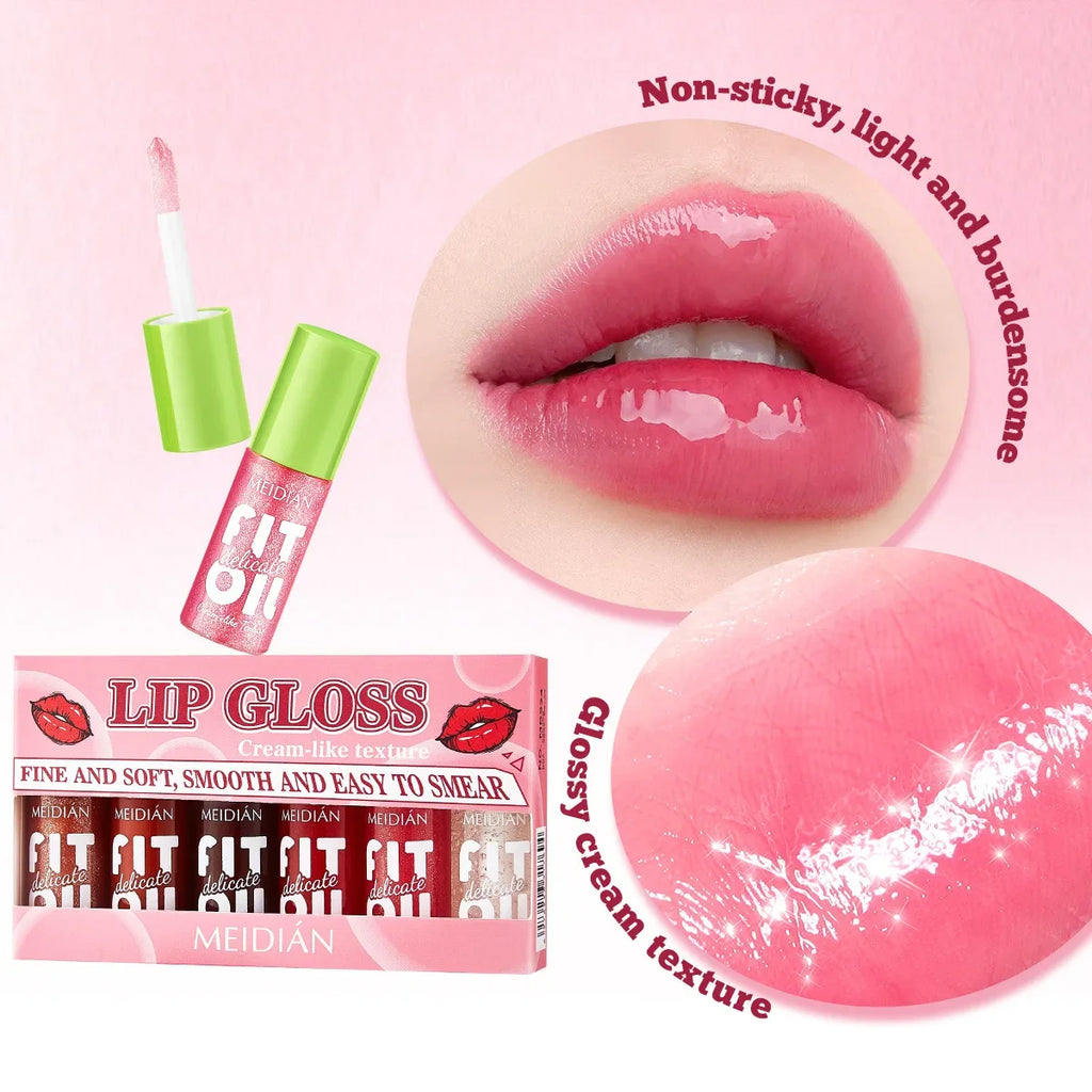 Multi-Color Lip Gloss Set – Long-Lasting, Non-Stick & Moisturizing Lip Gloss Set Qme