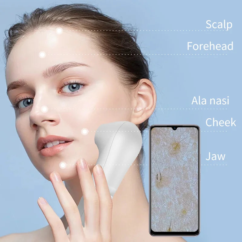 HD Scalp & Hair Follicle Analyzer – OTG Skin Magnifier Scalp Skin Analyzer Qst