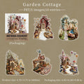 Fairy Tale House Scenery Stickers – Multi-Scene Collage Kit Craft Sticker Sheet Qme C