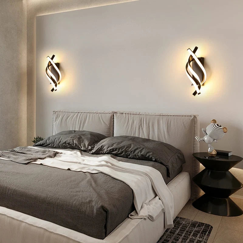 Modern LED Ceiling Chandelier – 3 Color Modes | Aluminum & Acrylic LED Ceiling Chandelier Qme