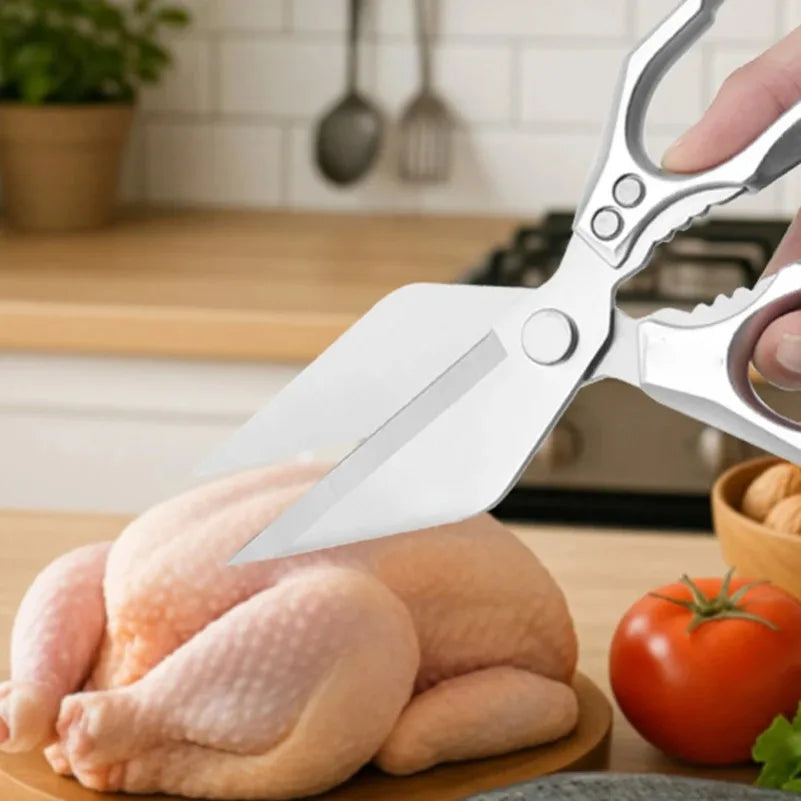 Heavy-Duty Stainless Steel Poultry Shears & Kitchen Scissors Kitchen Shears Qst