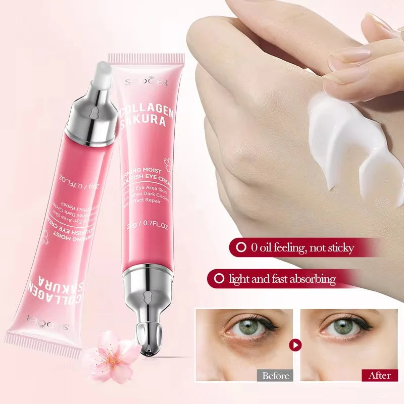 Sakura Collagen Eye Cream – Firm, Brighten & Hydrate Eye Cream Qme