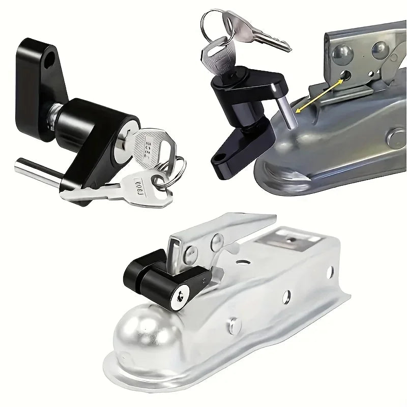 Trailer Hitch Lock – Secure Farm & Agricultural Trailer Coupler Trailer Hitch Lock Qme