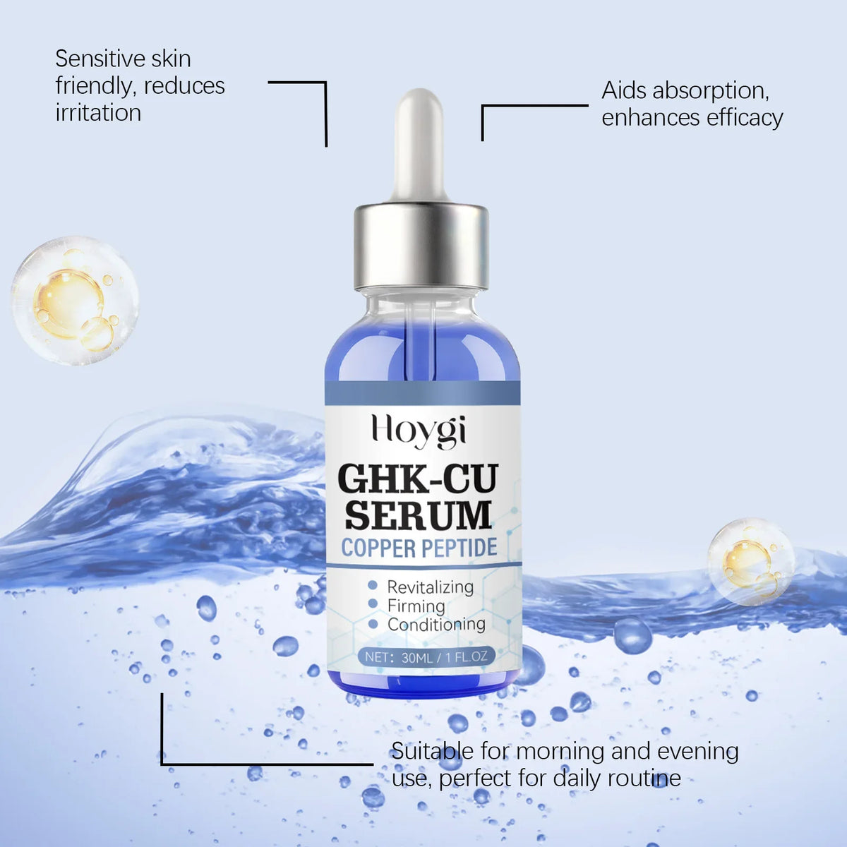 Copper Peptide Face Serum – Firming, Lifting & Hydrating | Qme Face Serum Qme