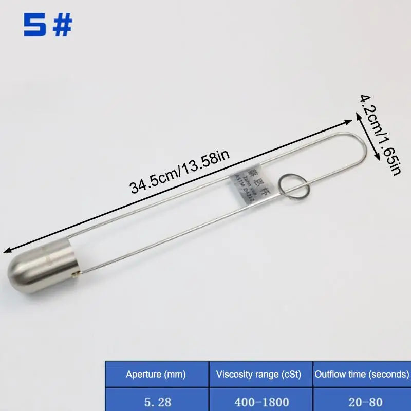 Stainless Steel Viscosity Flow Cup | Multi-Spec Viscometer Viscosity Flow Cup Qme A2
