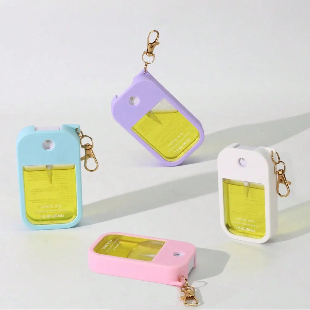 Soft Silicone Case for Touchland Power Mist 1 FL OZ + Keychain Silicone Bottle Case Qme