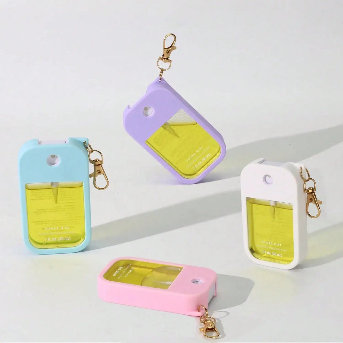 Soft Silicone Case for Touchland Power Mist 1 FL OZ + Keychain Silicone Bottle Case Qme