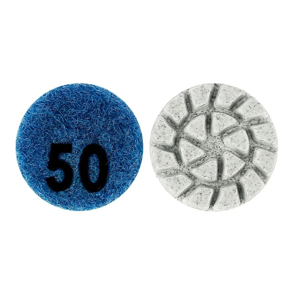 1" Wet Dry Polishing Pad Grinding Disc – Marble Granite Concrete Polishing Grinding Disc Qme 50 Grit
