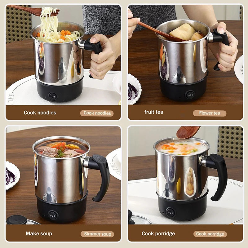 Mini Portable Electric Heating Cup Kettle – Anti-Dry-Boil Electric Travel Kettle Qst