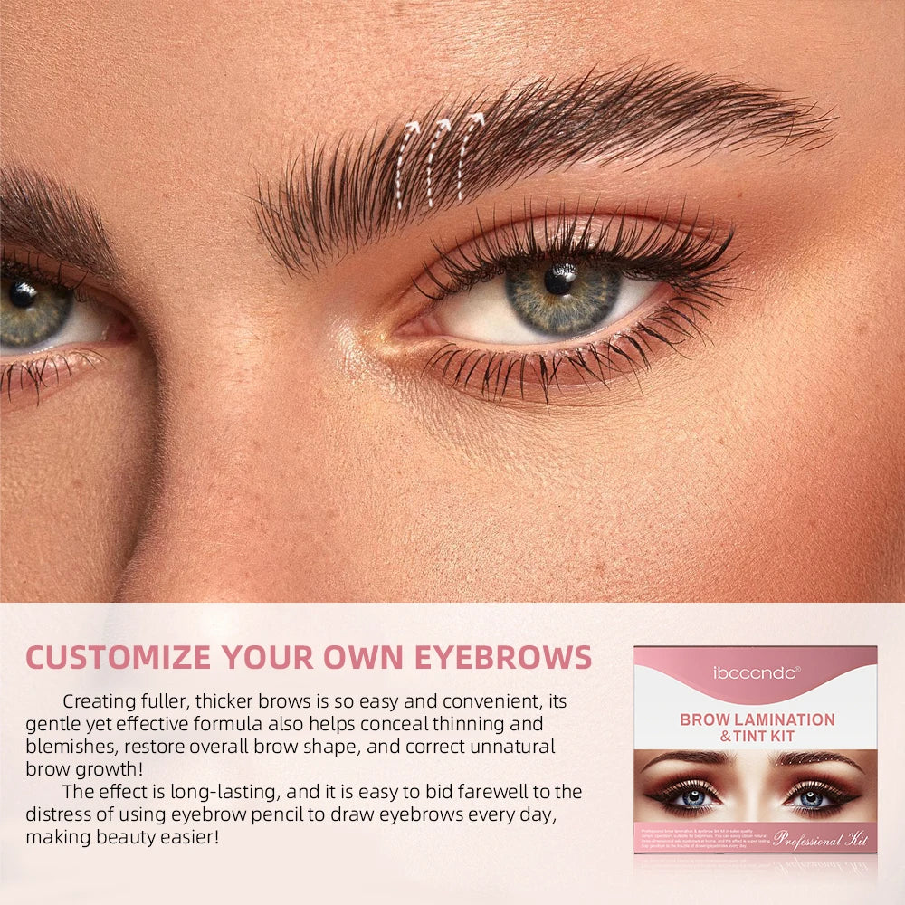 DIY Eyebrow Lamination & Tint Kit – Complete Brow Styling Set Eyebrow Lamination Kit Qst