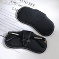 PU Leather Glasses Case – Portable Sunglasses Storage Bag Glasses Storage Case Qme Black