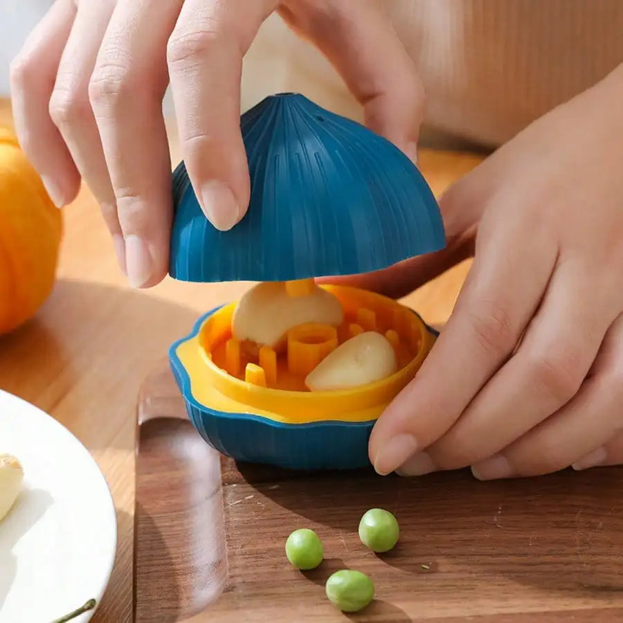 Manual Garlic Press & Chili Chopper Mincing Tool | Qme Garlic Press Tool Qme