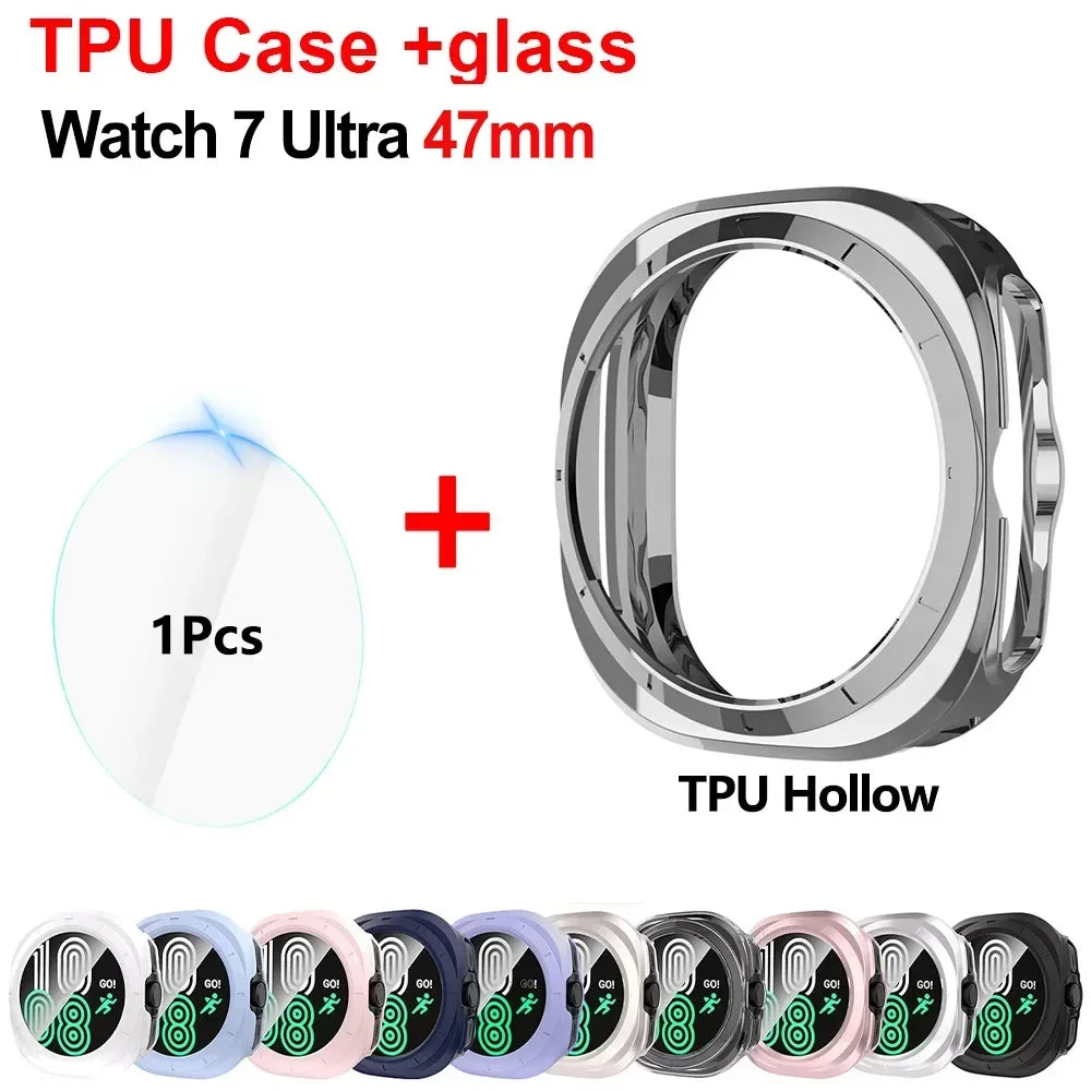 Samsung Galaxy Watch 7 Ultra 47mm Waterproof Hard Bumper Case Smartwatch Bumper Case Qme