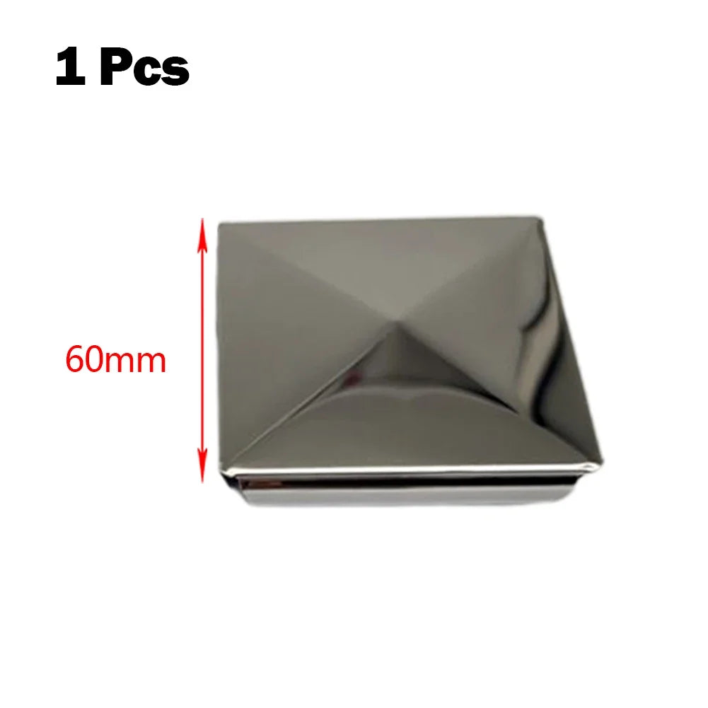 Stainless Steel Square Post Caps 16–100mm | 15 Colors Square Post Caps Qme 1pcs 60mm