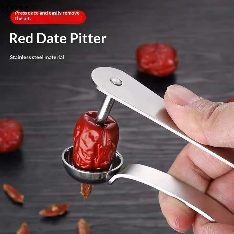 Stainless Steel Jujube Corer | One-Press Core Removal Tool Fruit Corer Tool Qme