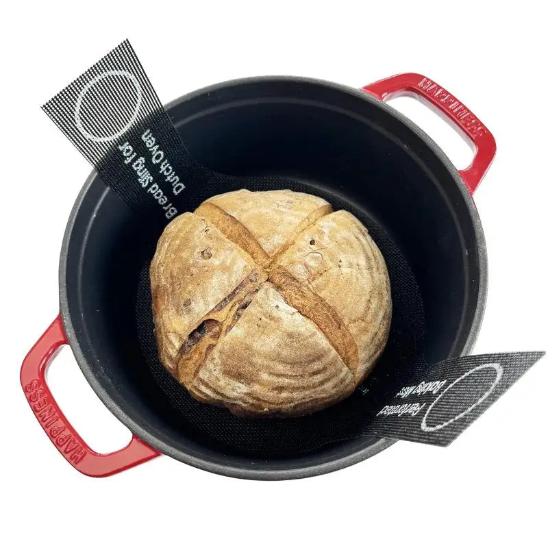 Perforated Silicone Bread Sling for Dutch Oven | Long Handle Silicone Bread Sling Qme