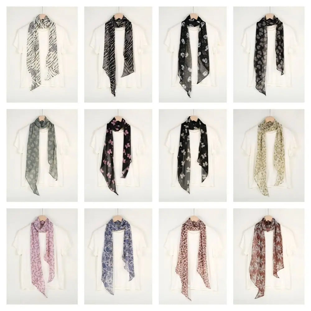 Retro Leopard Print Scarf Flower Headband | 9 Colors Scarf Headband Qme