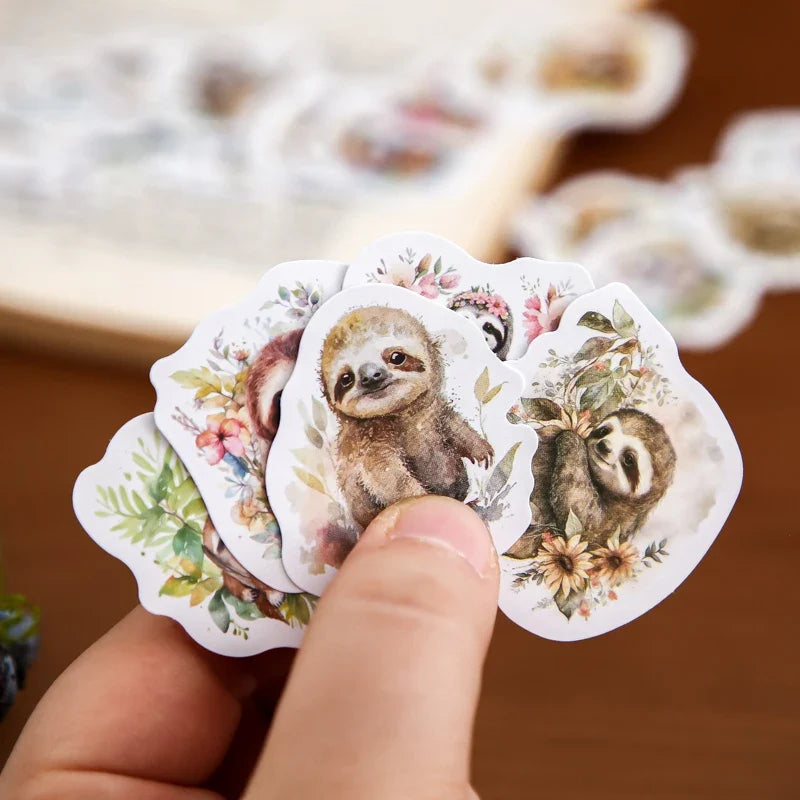 Cute Animal Stickers – Panda, Dog, Penguin & Sea Creatures Animal Sticker Pack Qme