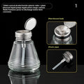 Refillable Glass Pump Dispenser Bottle – Nail Polish & Remover Nail Pump Dispenser Qme 1
