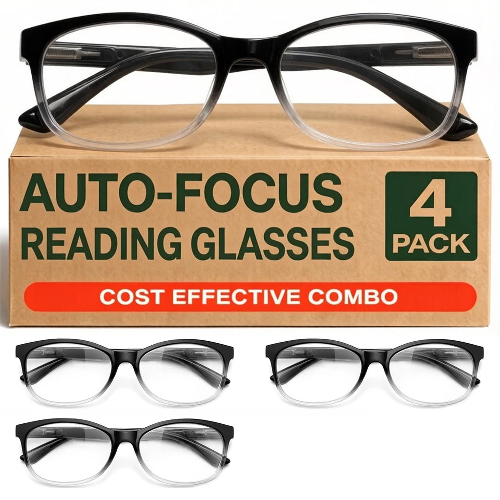 VOPHA Progressive Multifocal Reading Glasses 4 Pack – Unisex Multifocal Reading Glasses Qst 4Pcs