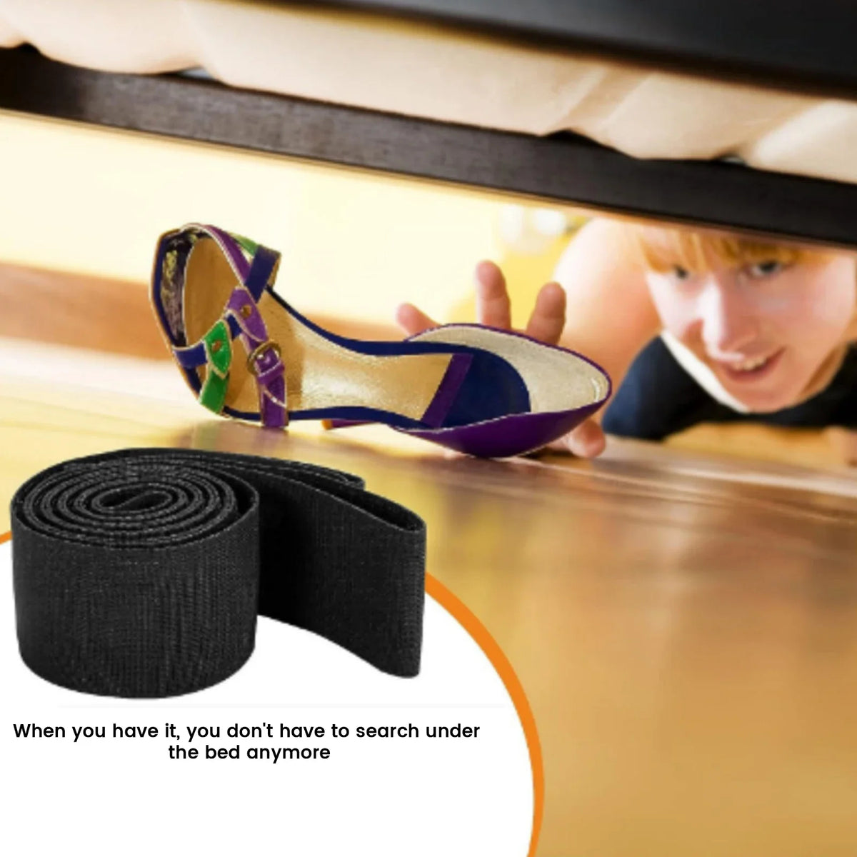 Under Couch Blocker Dustproof Adjustable Adhesive Strap Couch Gap Blocker Qme
