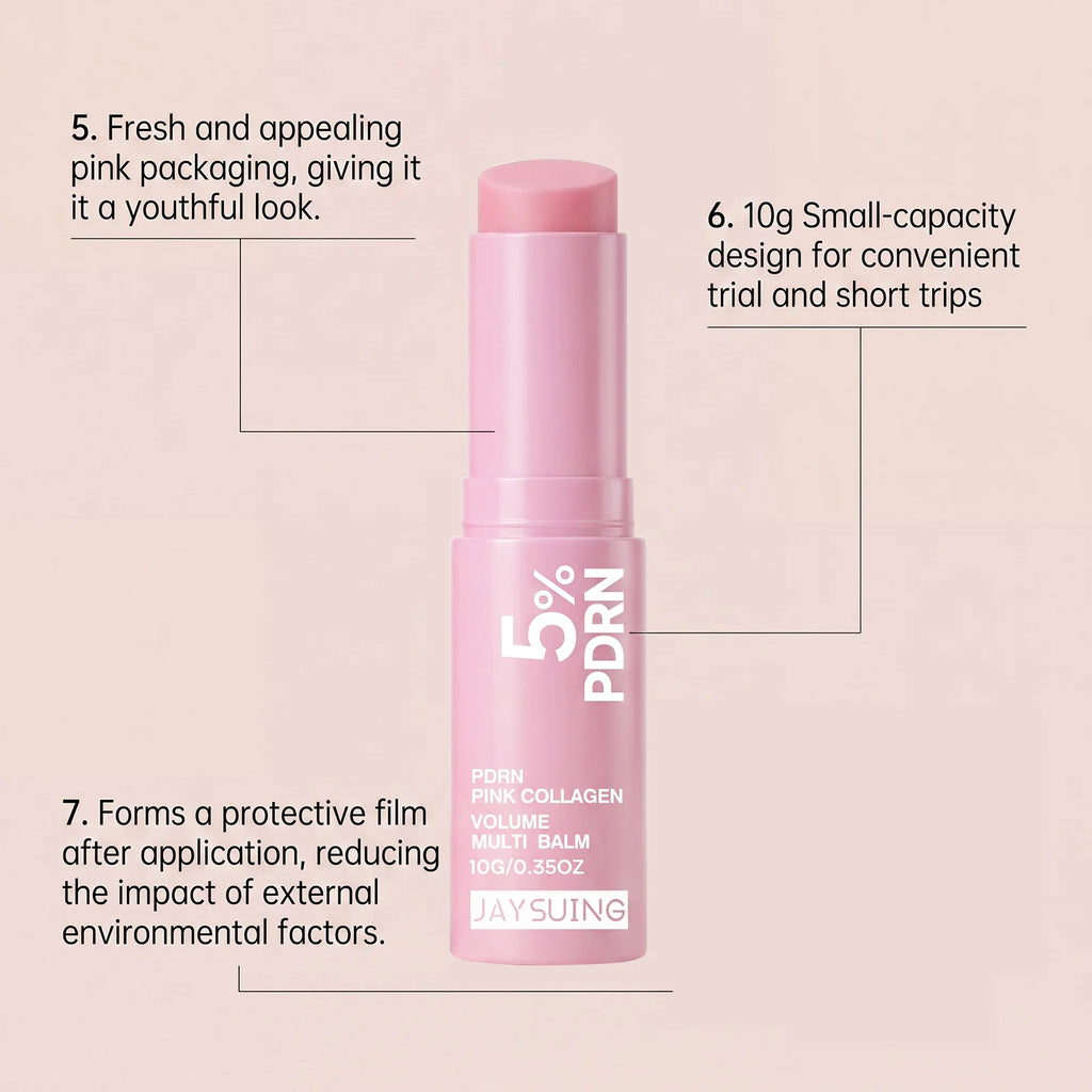 PDRN Pink Collagen Moisturizing Balm Stick for Face & Lips Moisturizing Balm Stick Qst
