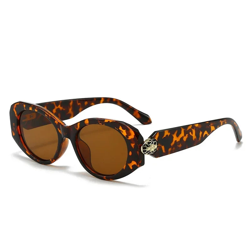 Y2K Cat Eye Sunglasses – Vintage Irregular Designer UV400 Cat Eye Sunglasses Qme 06