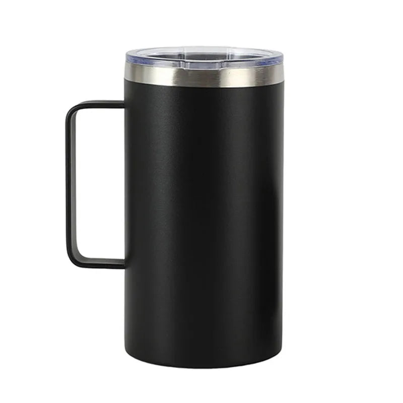 Stainless Steel Insulated Travel Mug – Leak-Proof Thermos Black Insulated Travel Mug Qme
