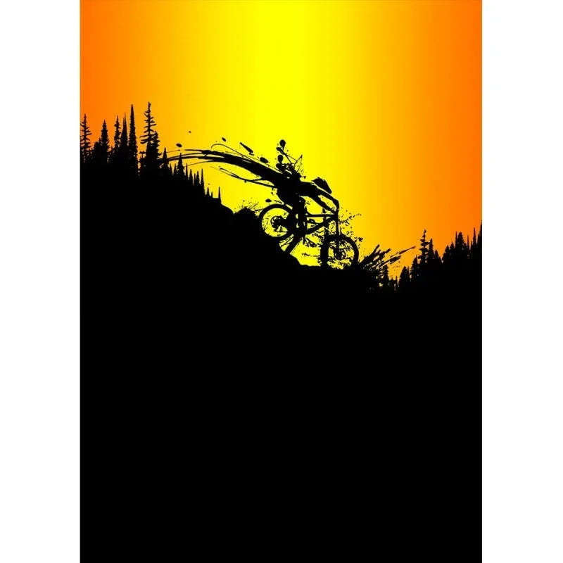 Vintage Mountain Bike Canvas Poster – Sport Wall Art Canvas Wall Art Qst D 40x50cm Unframed
